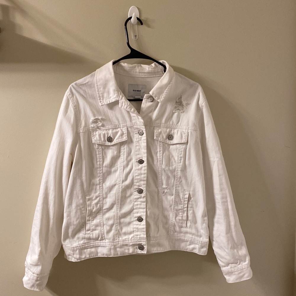 White denim jacket
